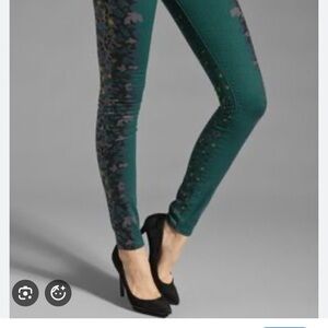 NWT Marc Jacobs Green Party Skinny Jeans size 25